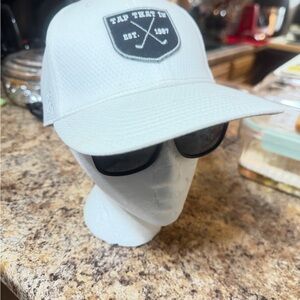 White Baseball Cap with Logo
